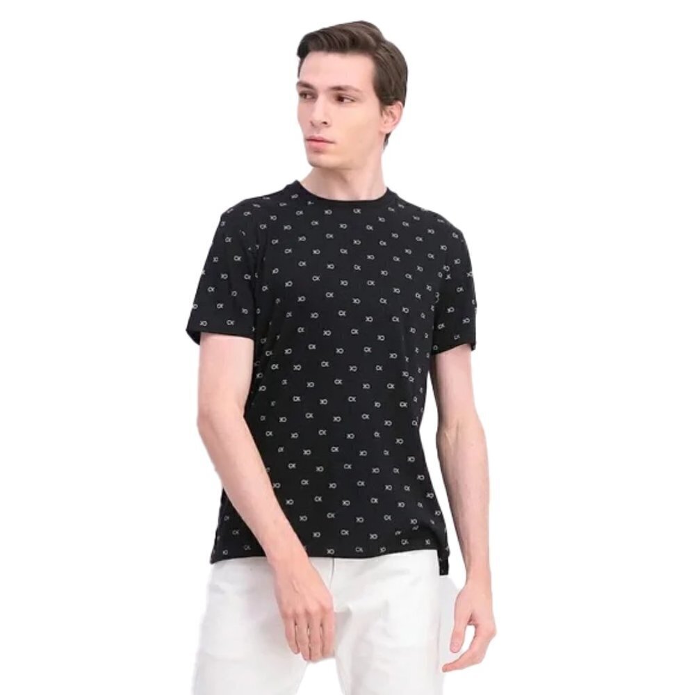 ❤️ 🆕 CALVIN KLEIN Men Liquid Touch Logo Graphic Pima Cotton T-Shirt large